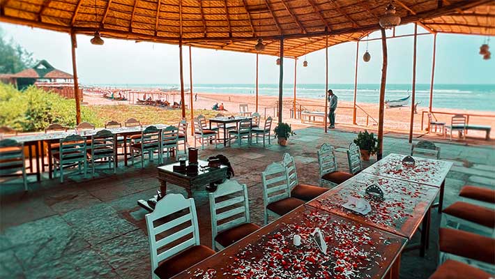 Beach restaurant in Mandrem